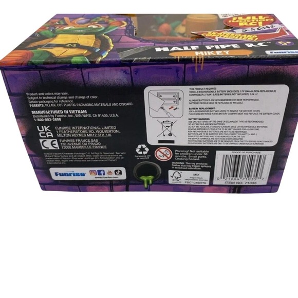 Teenage Mutant Ninja Turtles Half Pipe Remote Control RC Michelangelo (Mikey) - Picture 5 of 5